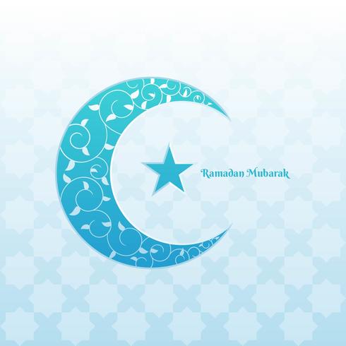 Ramadan Mubarak beautiful greeting card	 vector
