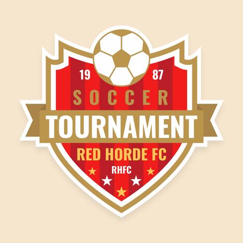 Collection of Soccer Badge	 vector