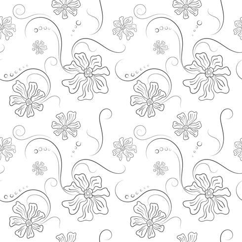 Seamless Pattern On Flower And Texture Background Download Free
