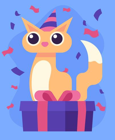 Feliz cumpleaños animales vector
