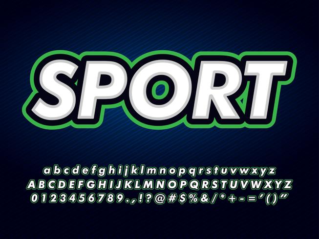 Simple And Dynamic Alphabet vector