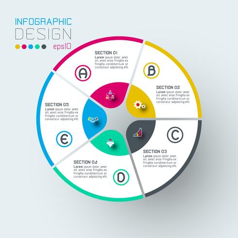 Infographics on vector graphic art.