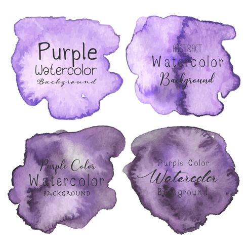 Purple abstract watercolor background. Vector illustration.