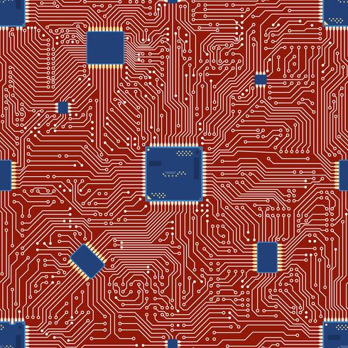 EPS vector motherboard abstract seamless background.