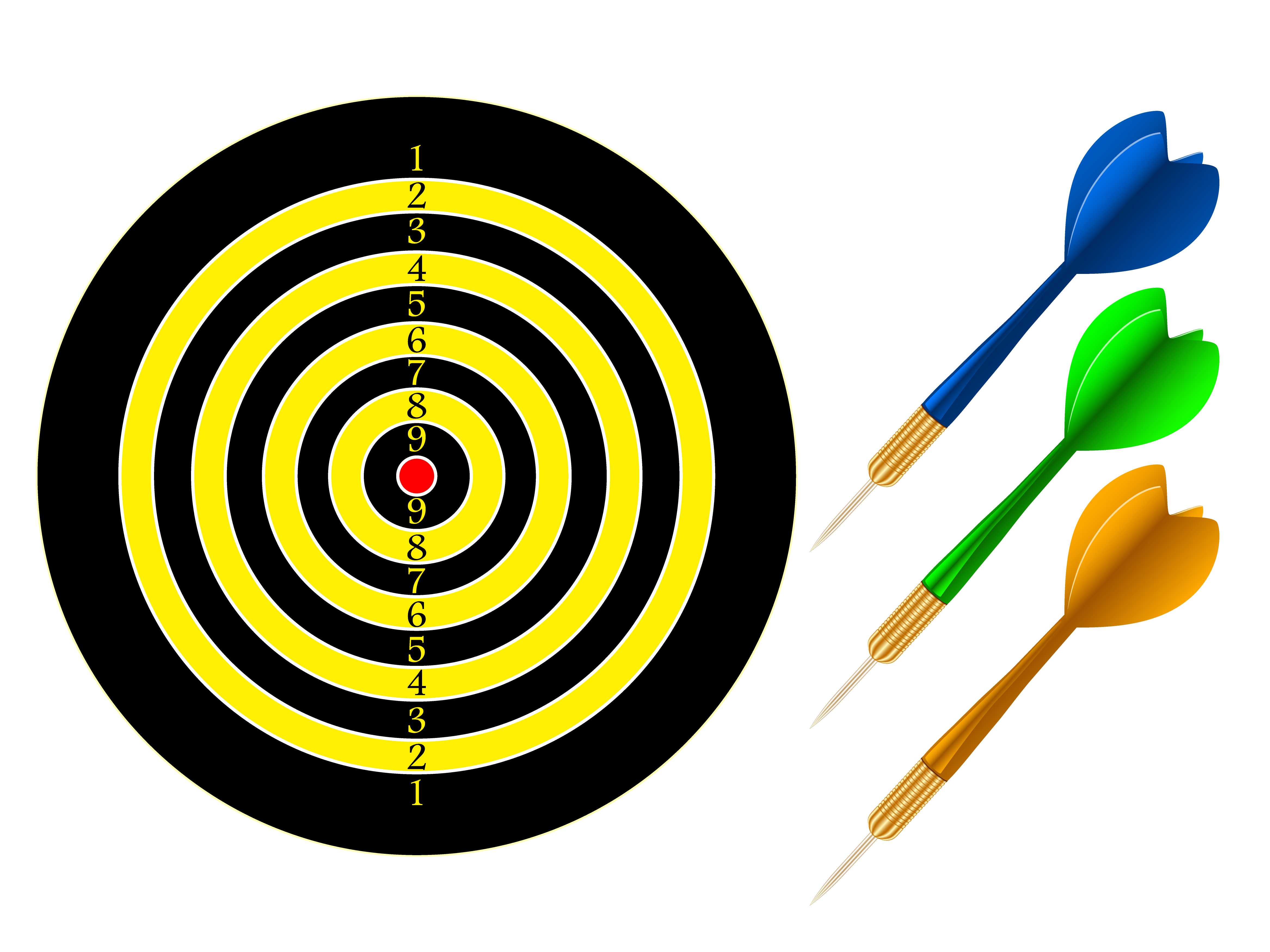 dartboard 555827 Vector Art at Vecteezy