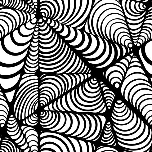 Abstract black and white seamless pattern. vector