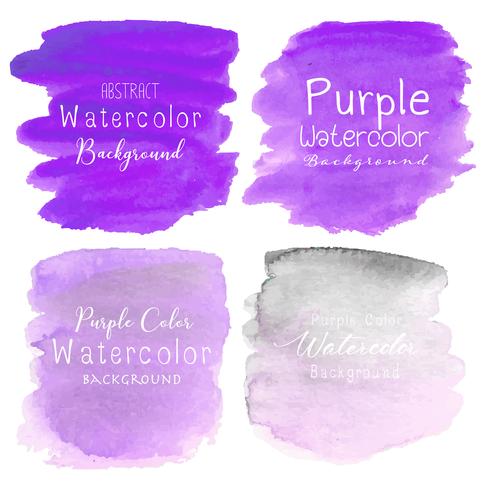 Purple abstract watercolor background. Vector illustration.