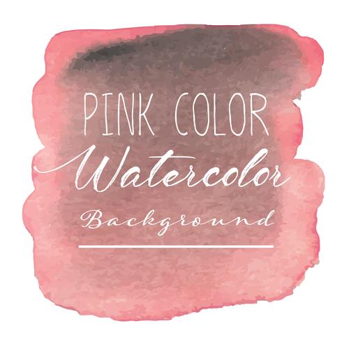 Pink abstract watercolor background. Vector illustration.