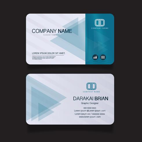 Name card, Modern simple business card template. Vector illustration