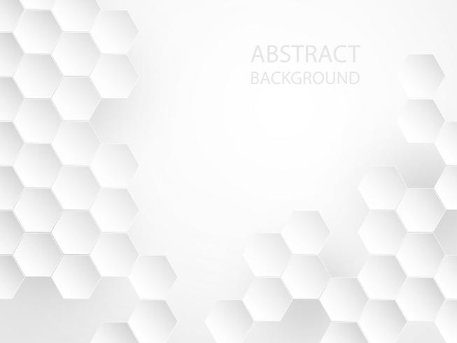 Abstract white geometric background. vector