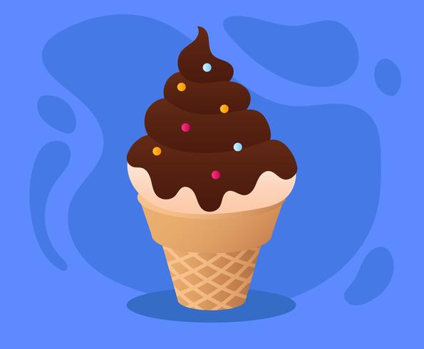 Helado de verano vector