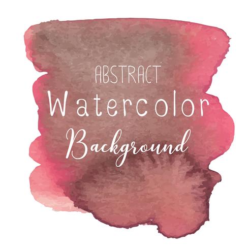 Pink abstract watercolor background. Vector illustration.