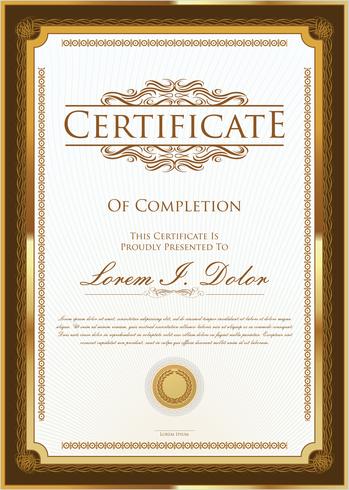 Certificado vector