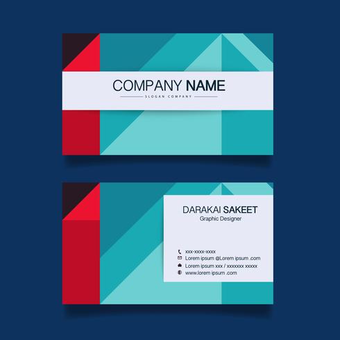 Name card, Modern simple business card template. Vector illustration