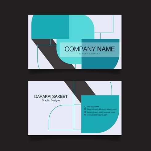 Name card, Modern simple business card template. Vector illustration