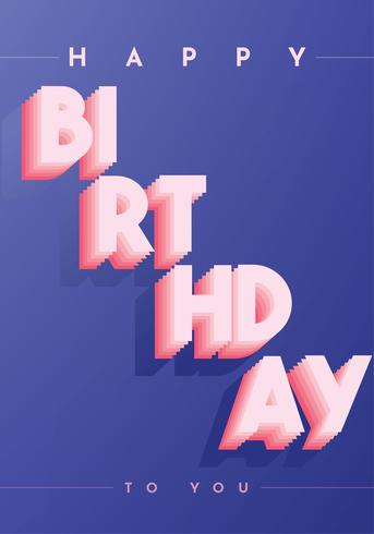 Feliz cumpleaños vector diseño