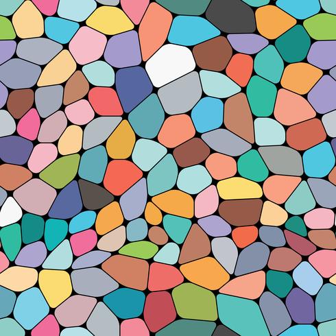 Colorful seamless background on mosaic style. vector