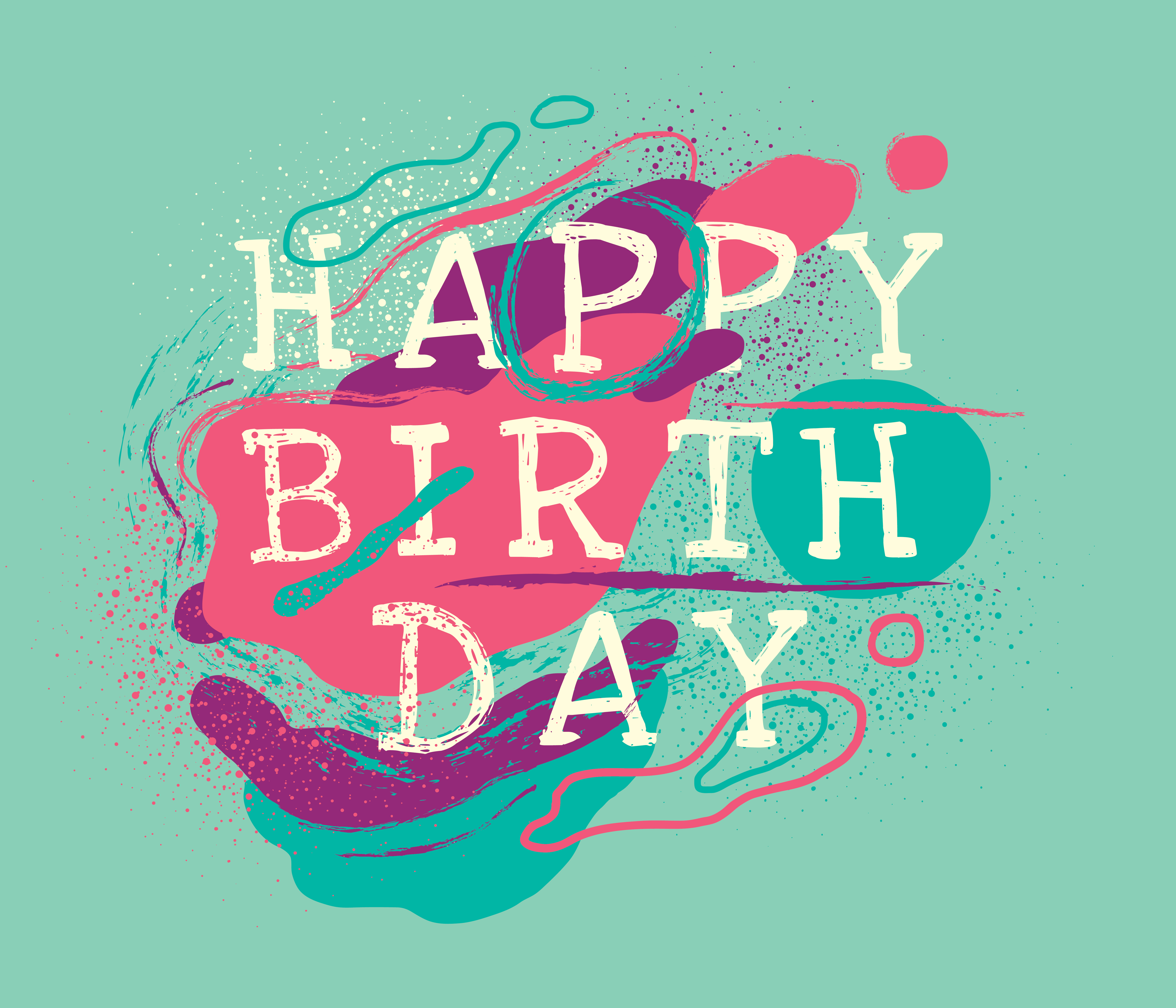 Download Happy birthday typography - Download Free Vectors, Clipart ...