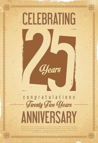 anniversary background vector