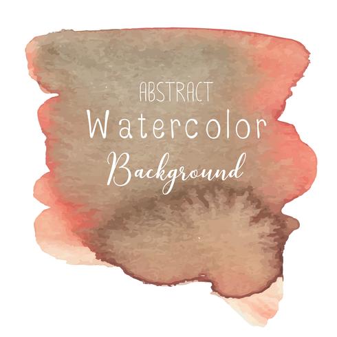 Orange abstract watercolor background. Vector illustration.