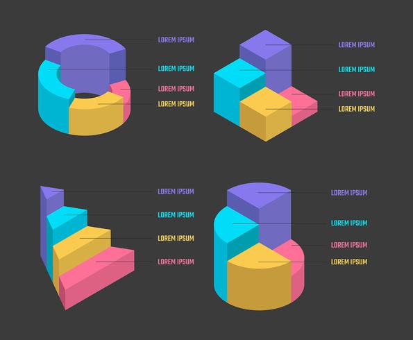 3d Infographic Elements vector