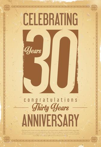 anniversary background vector