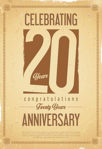 anniversary background  vector