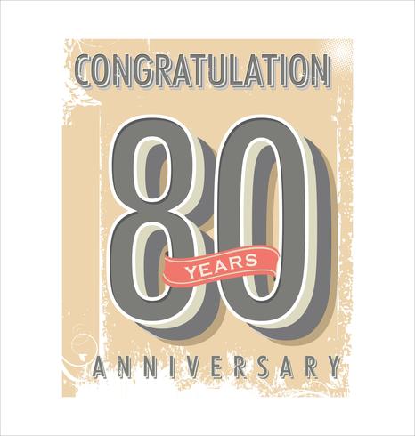 anniversary background vector