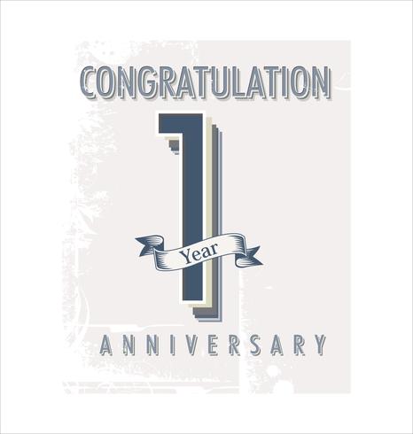 anniversary background vector