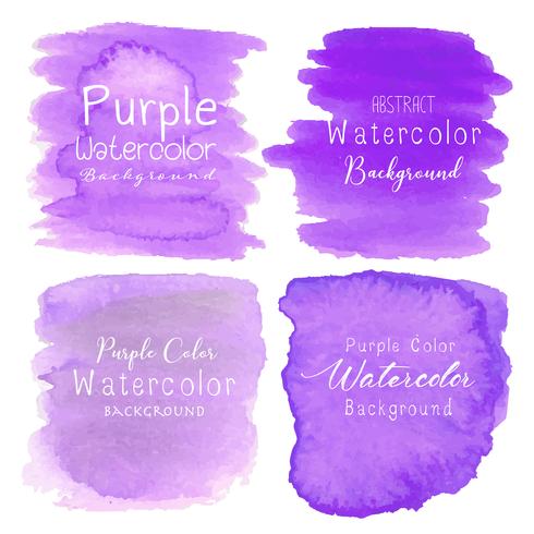 Purple abstract watercolor background. Vector illustration.