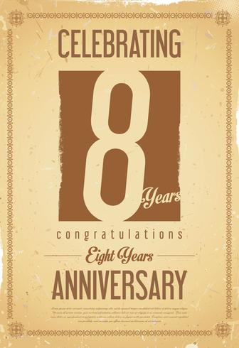 anniversary background vector