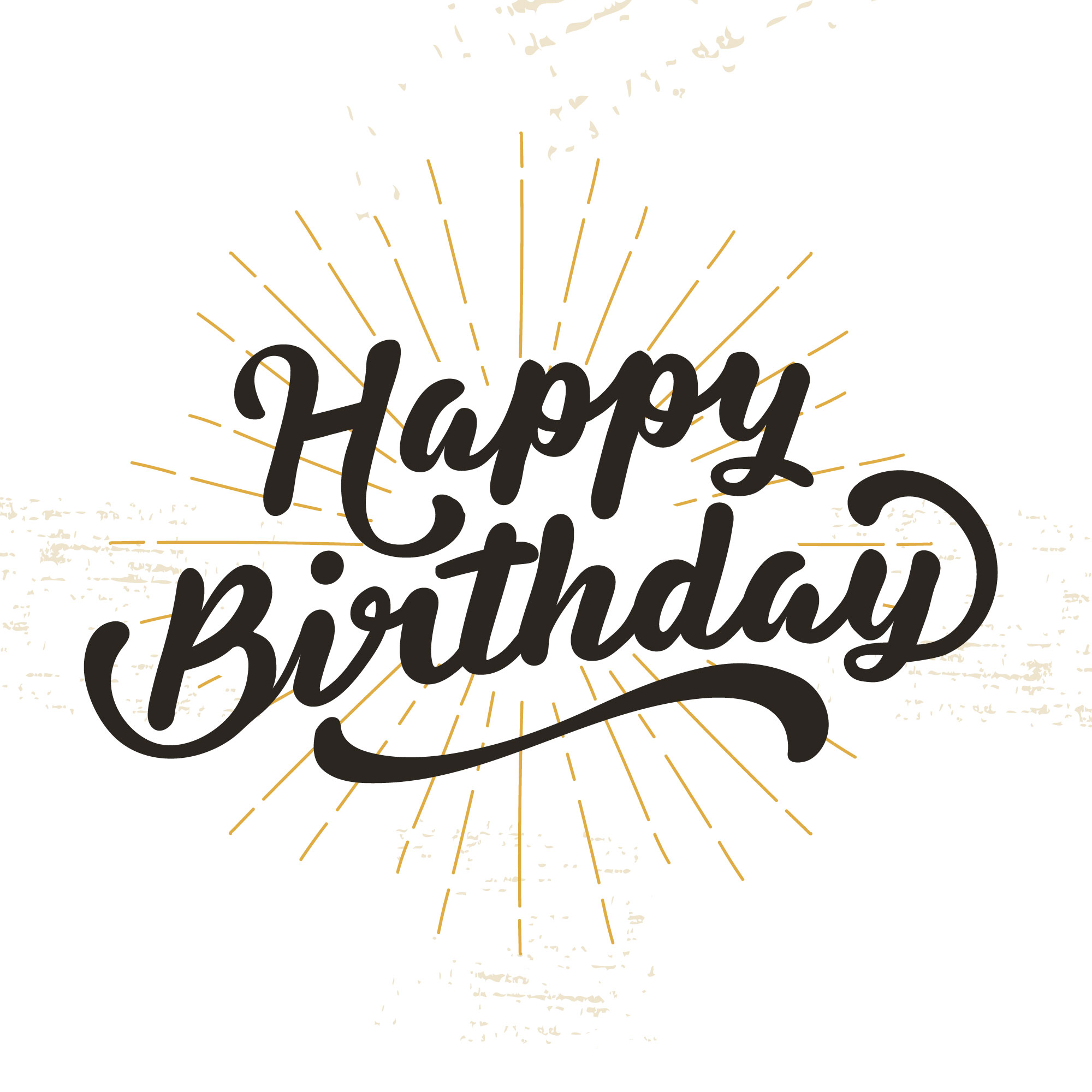 Download Happy Birthday Lettering Illustration - Download Free ...