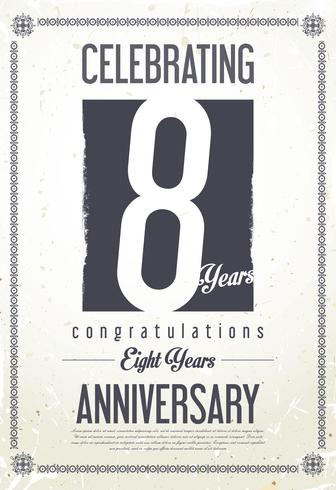 anniversary background vector