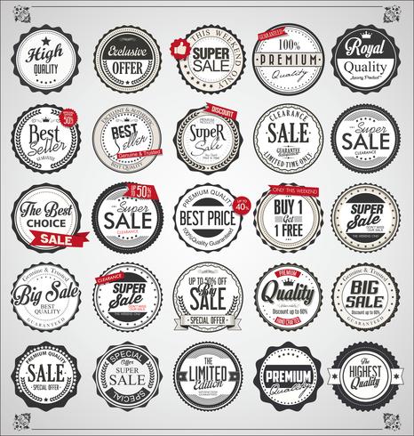 Retro vintage badges and labels  vector