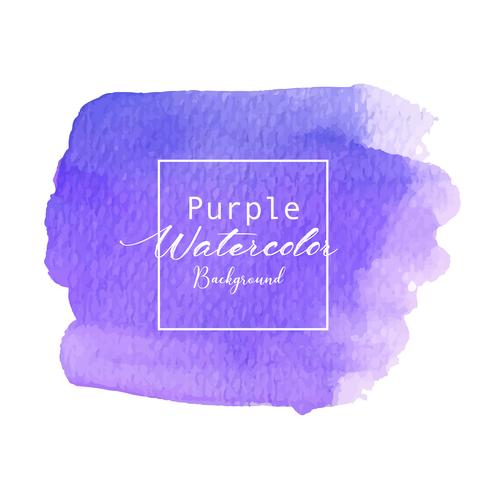 Purple abstract watercolor background. Watercolor element for card. Vector illustration.