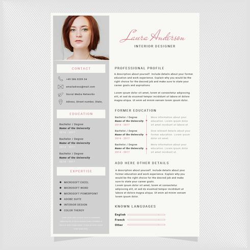 Vector Resume Template