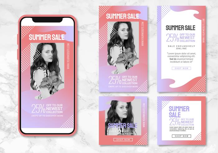 Vector Gradient App Templates