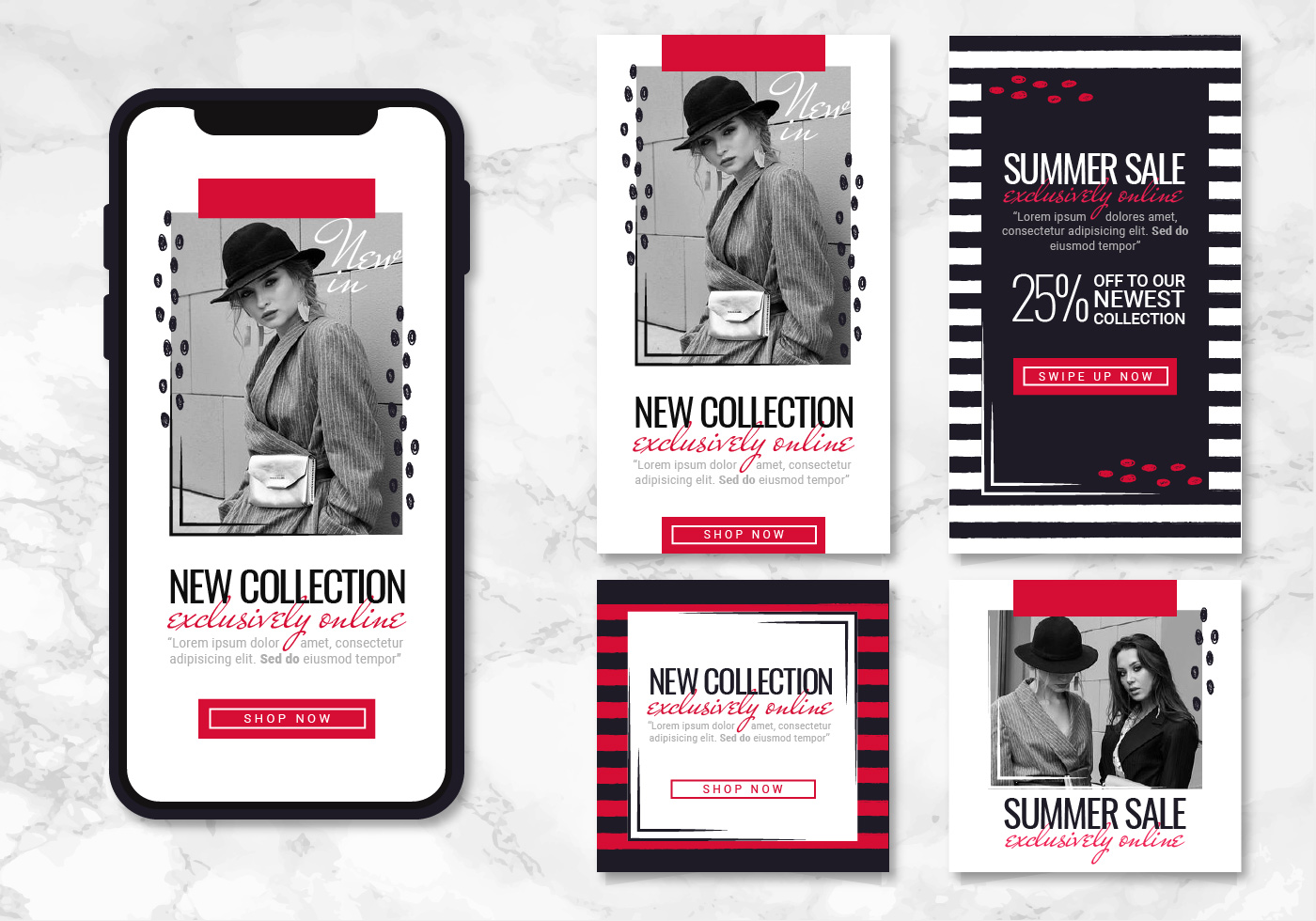 Vector Black and Red App Templates - Download Free Vectors ...