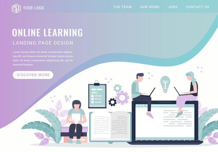 Vector Online Learning Landing Page