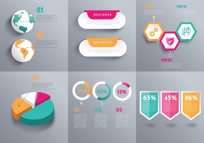 3D Infographic Elements Vector Pack