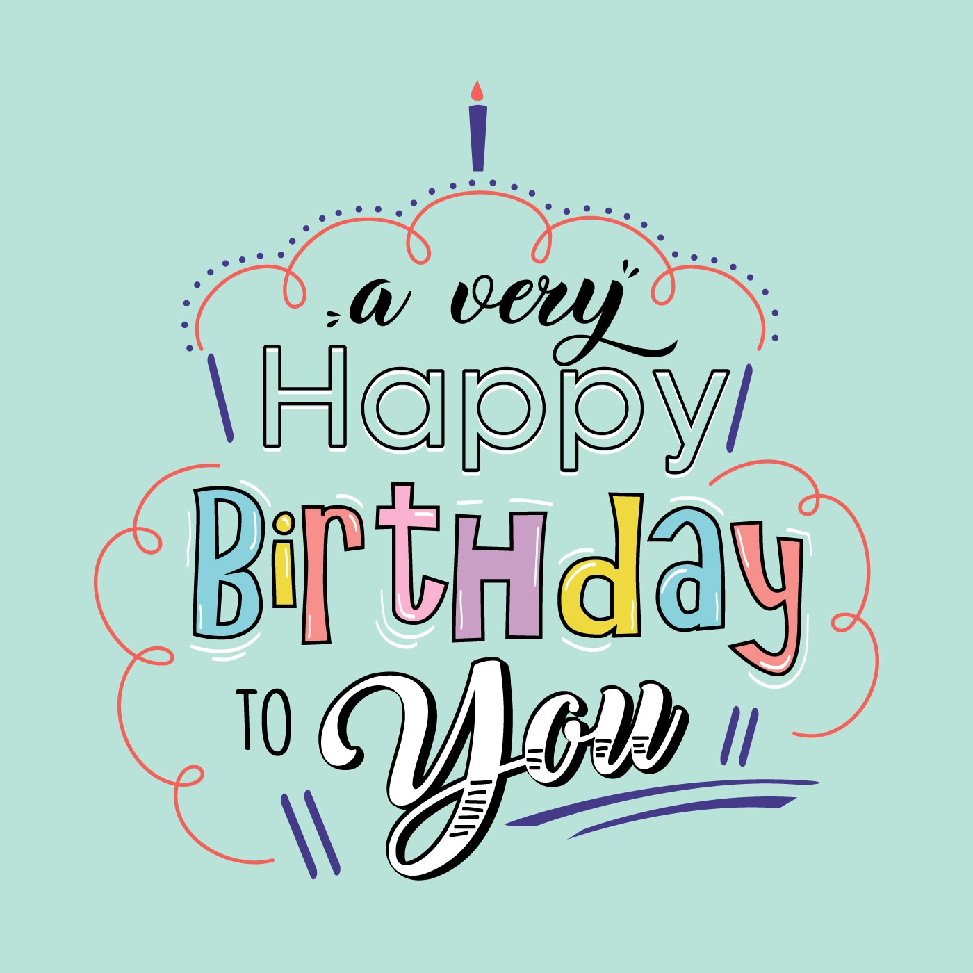 Download Happy Birthday Typography - Download Free Vectors, Clipart ...