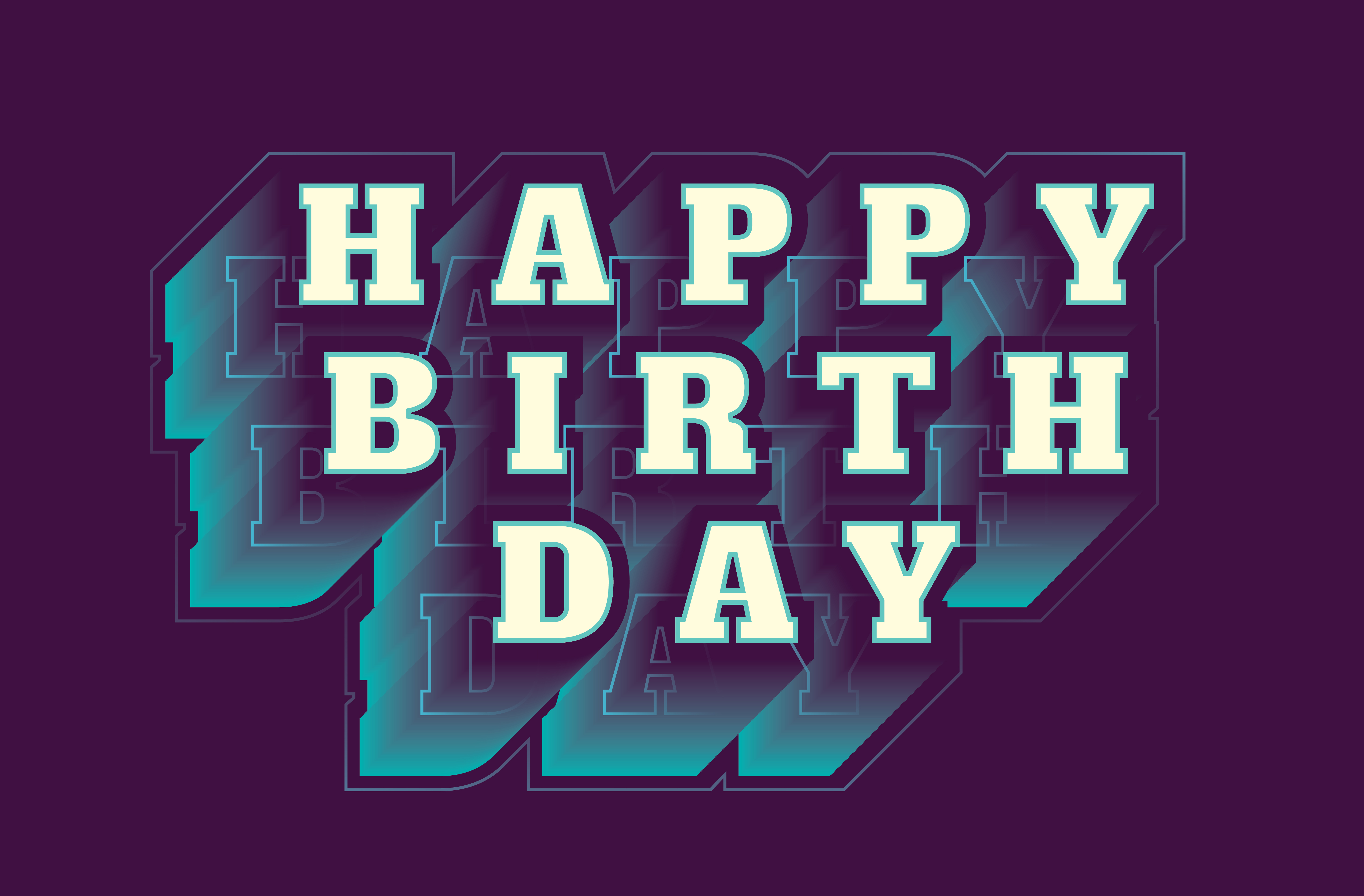 Download Happy birthday typography 556584 - Download Free Vectors, Clipart Graphics & Vector Art