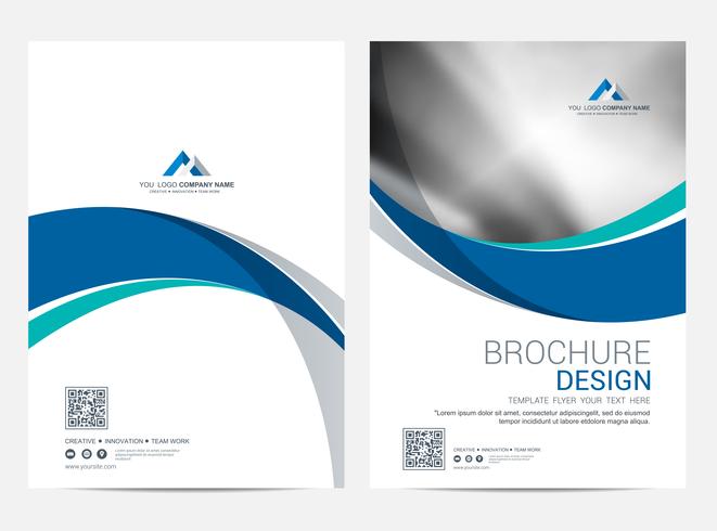 Brochure Layout template, cover design background vector