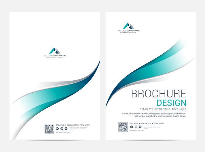 Brochure or flyer design template background vector