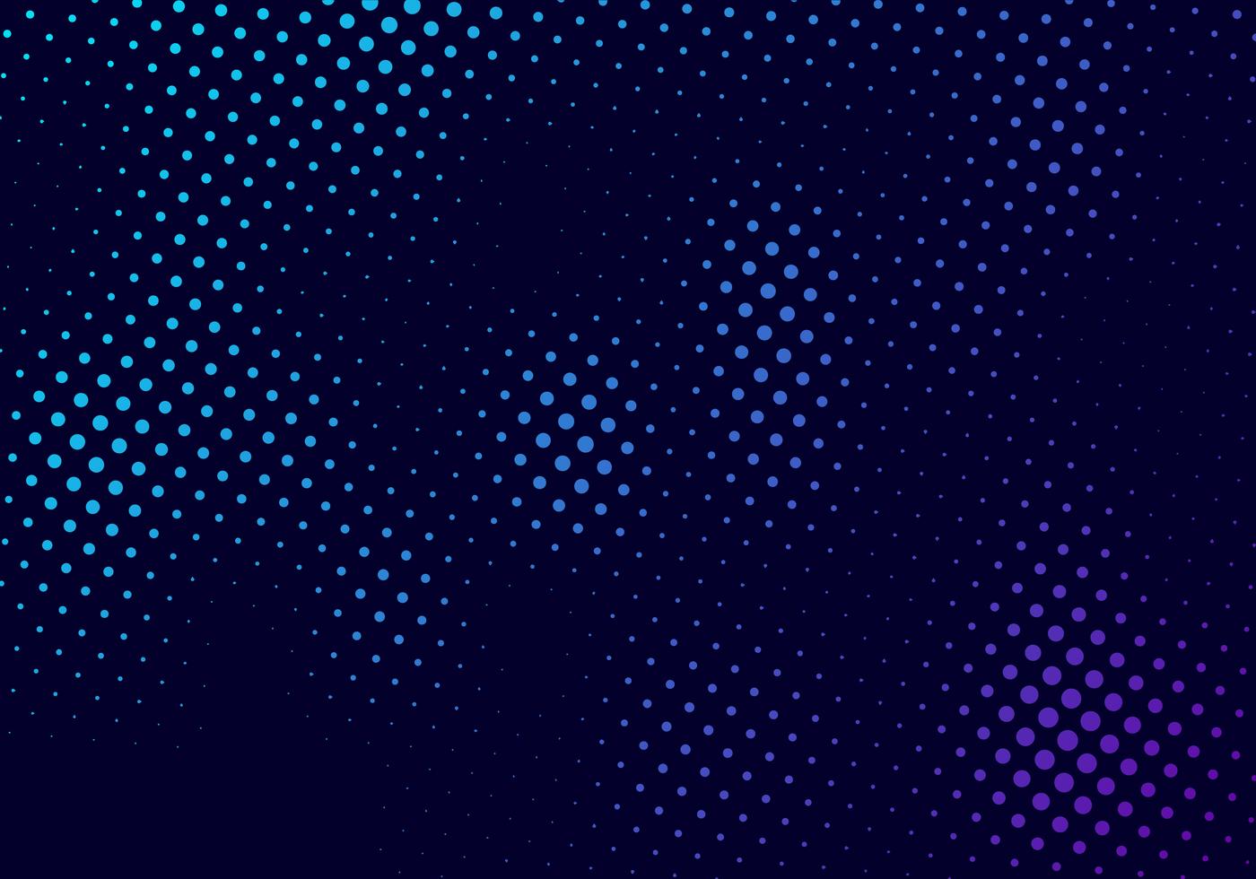 Abstract halftone pattern motion effect with fading dot gradation blue