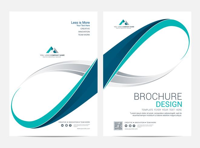 Brochure Layout template, cover design background vector