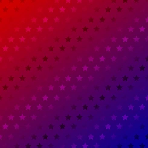 Abstract stars pattern on red gradient color background. vector