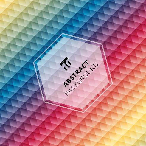 Abstract geometric hexagon pattern colorful background, Creative design templates vector