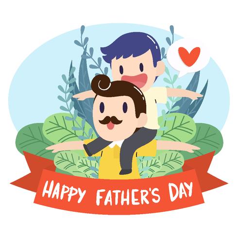 Feliz Día del Padre. vector