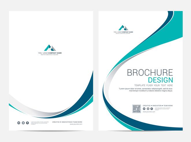 Brochure Layout template, cover design background vector